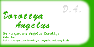 dorottya angelus business card